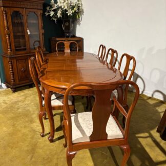 Chinese Rosewood Dining Room Table & Eight Chairs
