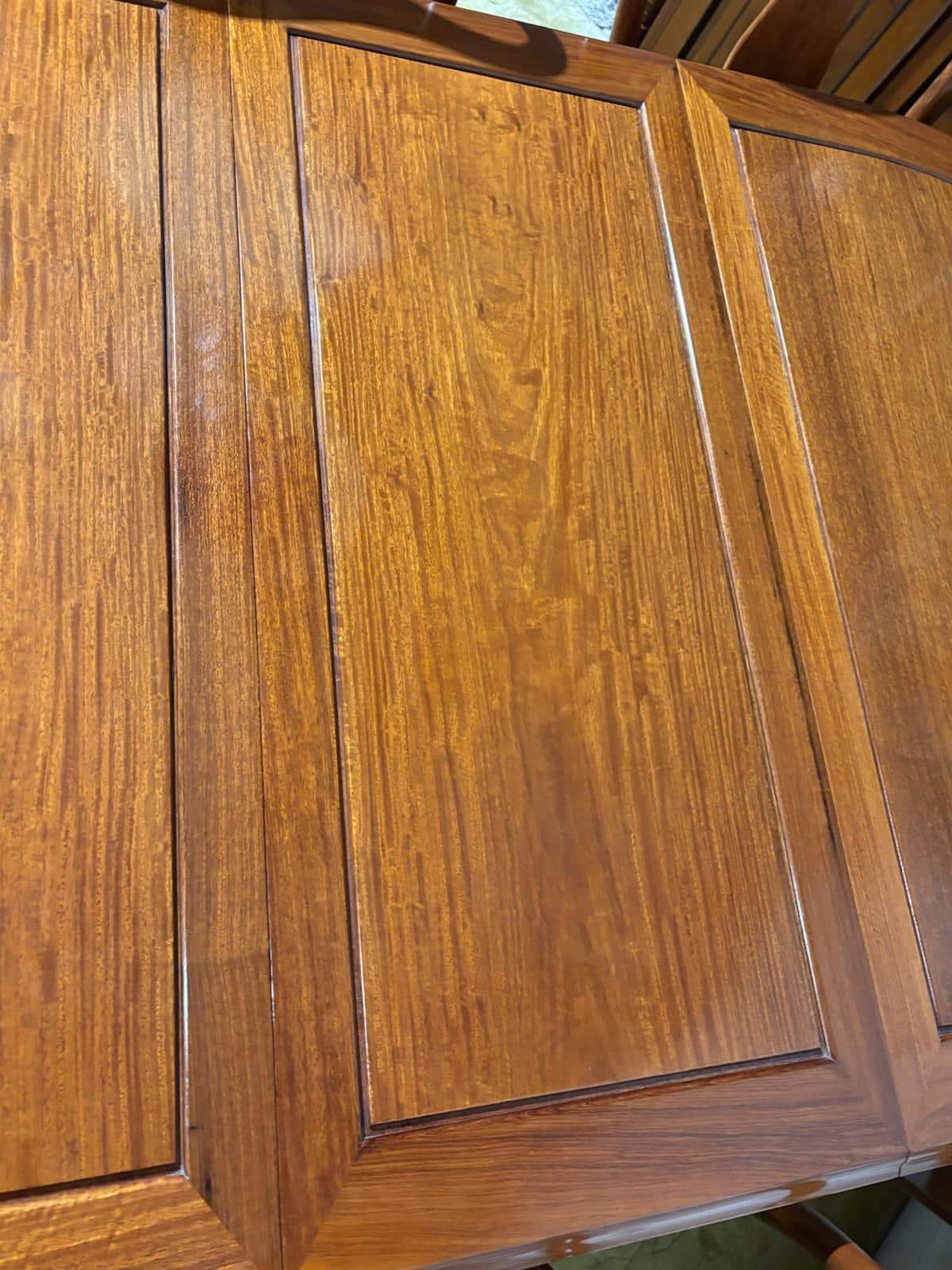 Chinese Rosewood Dining Room Table & Eight Chairs