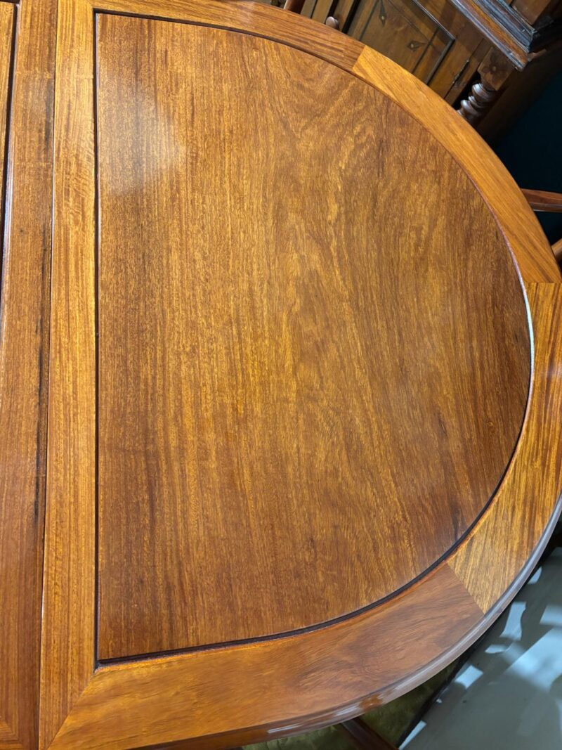 Chinese Rosewood Dining Room Table & Eight Chairs