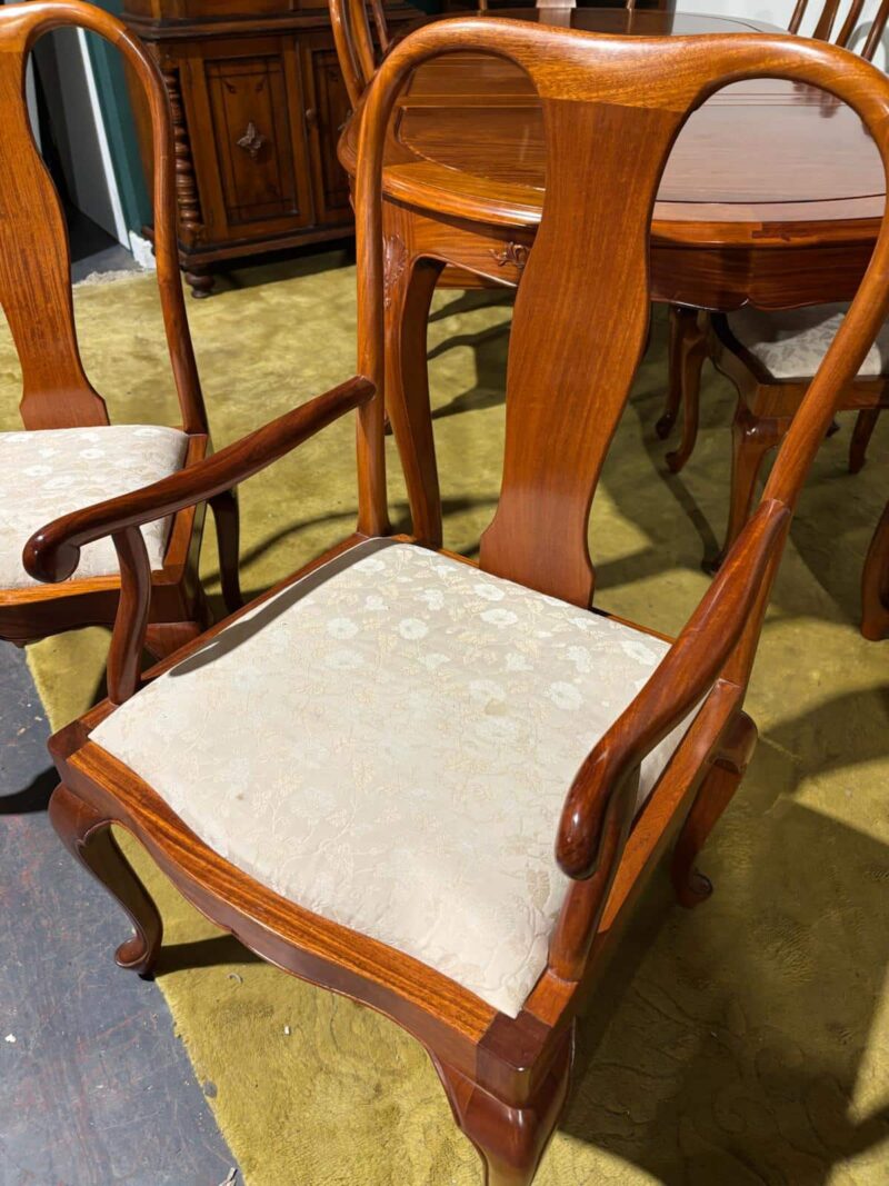 Chinese Rosewood Dining Room Table & Eight Chairs