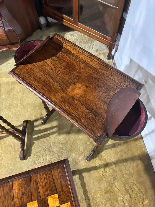 Regency Rosewood Nest of Three Tables