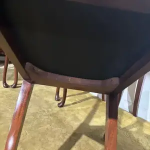 Set Of Four Mahogany Queen Anne Style Dining Chairs