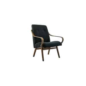 Black Armchair By Jaroslav Smídek For Ton, Czechoslovakia, 1960's