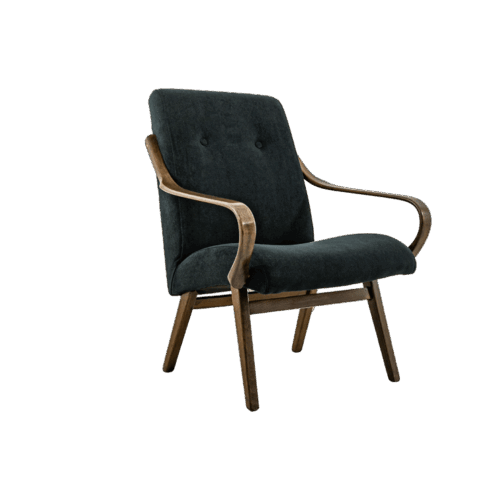 Black Armchair By Jaroslav Smídek For Ton, Czechoslovakia, 1960's