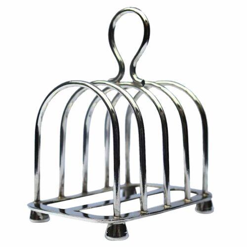 An antique silver plated Toast Rack by Goldsmiths & Silversmiths C.1900