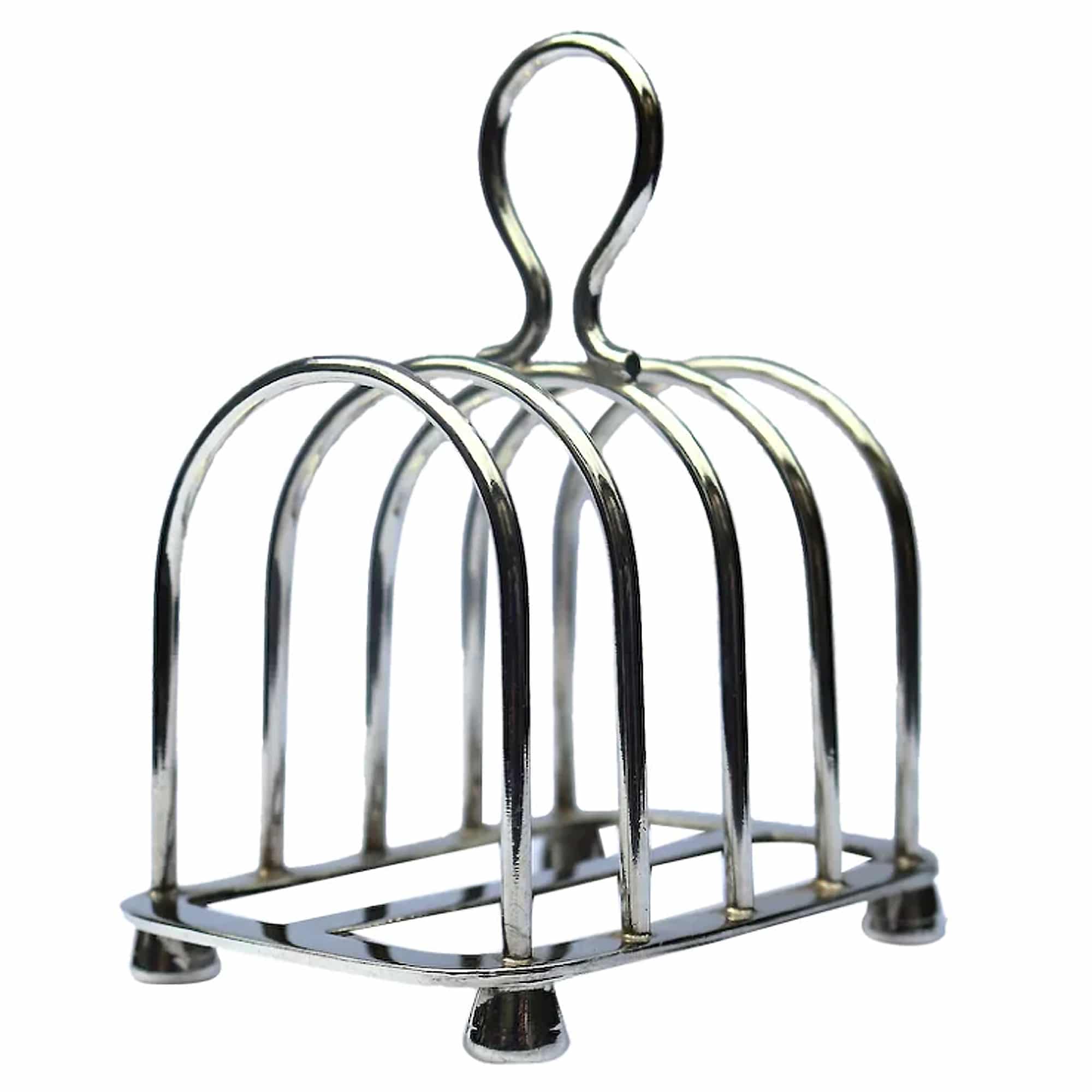 An antique silver plated Toast Rack by Goldsmiths & Silversmiths C.1900