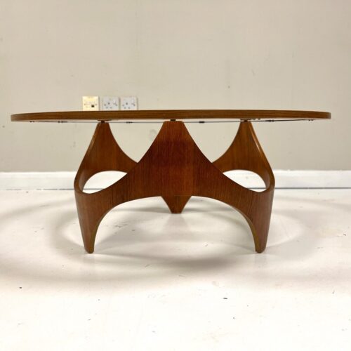 Henry P. Glass, Biomorphic Teak Coffee Table