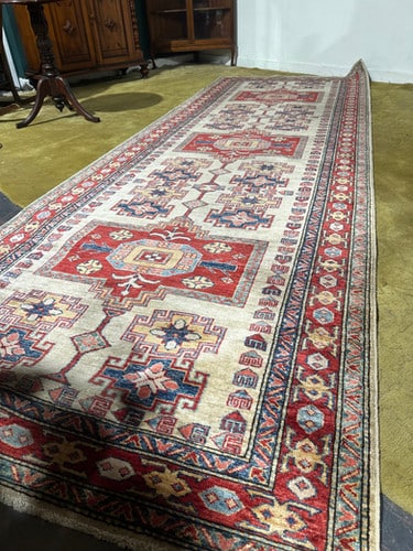 Kashee Hand Knotted Pure Wool Runner