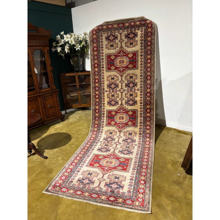 Kashee Hand Knotted Pure Wool Runner