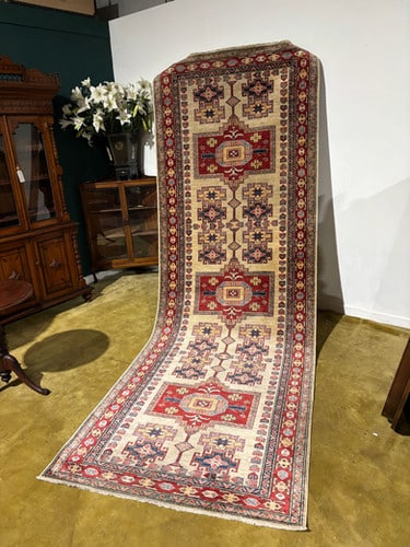 Kashee Hand Knotted Pure Wool Runner