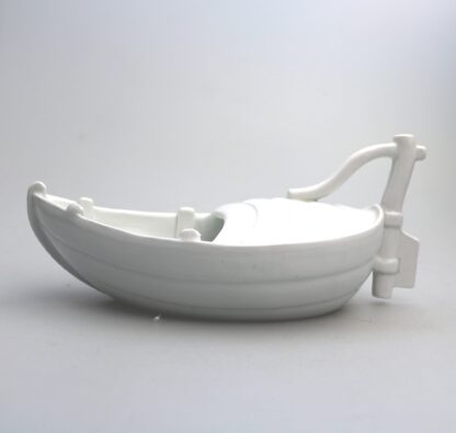 An extremely rare antique Minton porcelain novelty Nautical Spoon Warmer C.19thC - Image 3