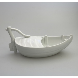 An extremely rare antique Minton porcelain novelty Nautical Spoon Warmer C.19thC