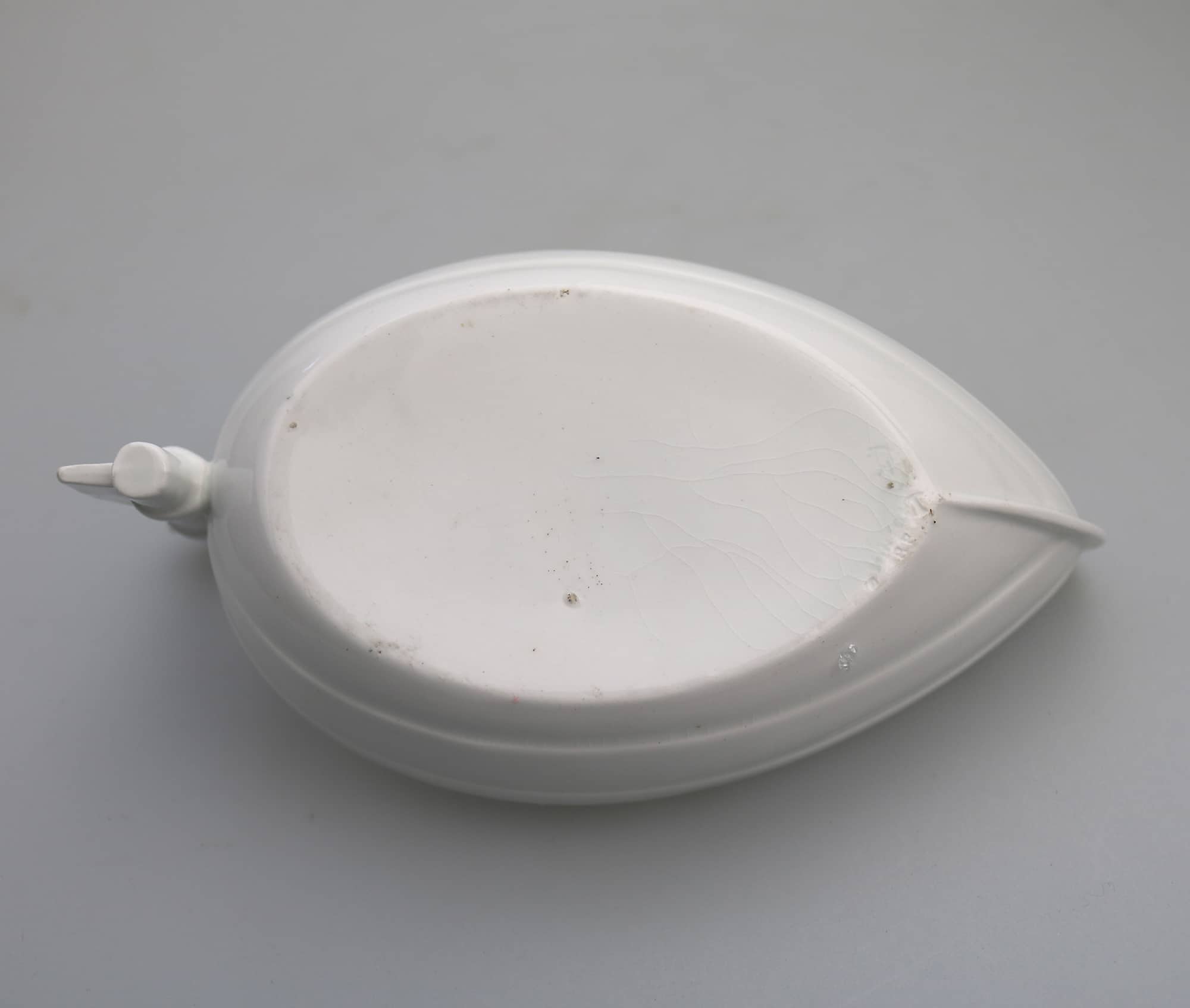 An extremely rare antique Minton porcelain novelty Nautical Spoon Warmer C.19thC