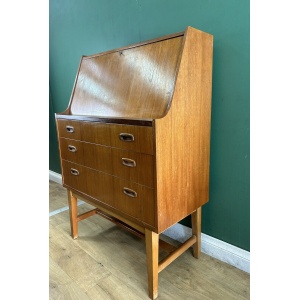 Retro Vintage Mid Century Danish 🇩🇰 Teak Bureau Desk-Courier