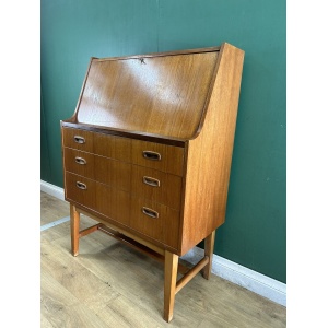 Retro Vintage Mid Century Danish 🇩🇰 Teak Bureau Desk-Courier