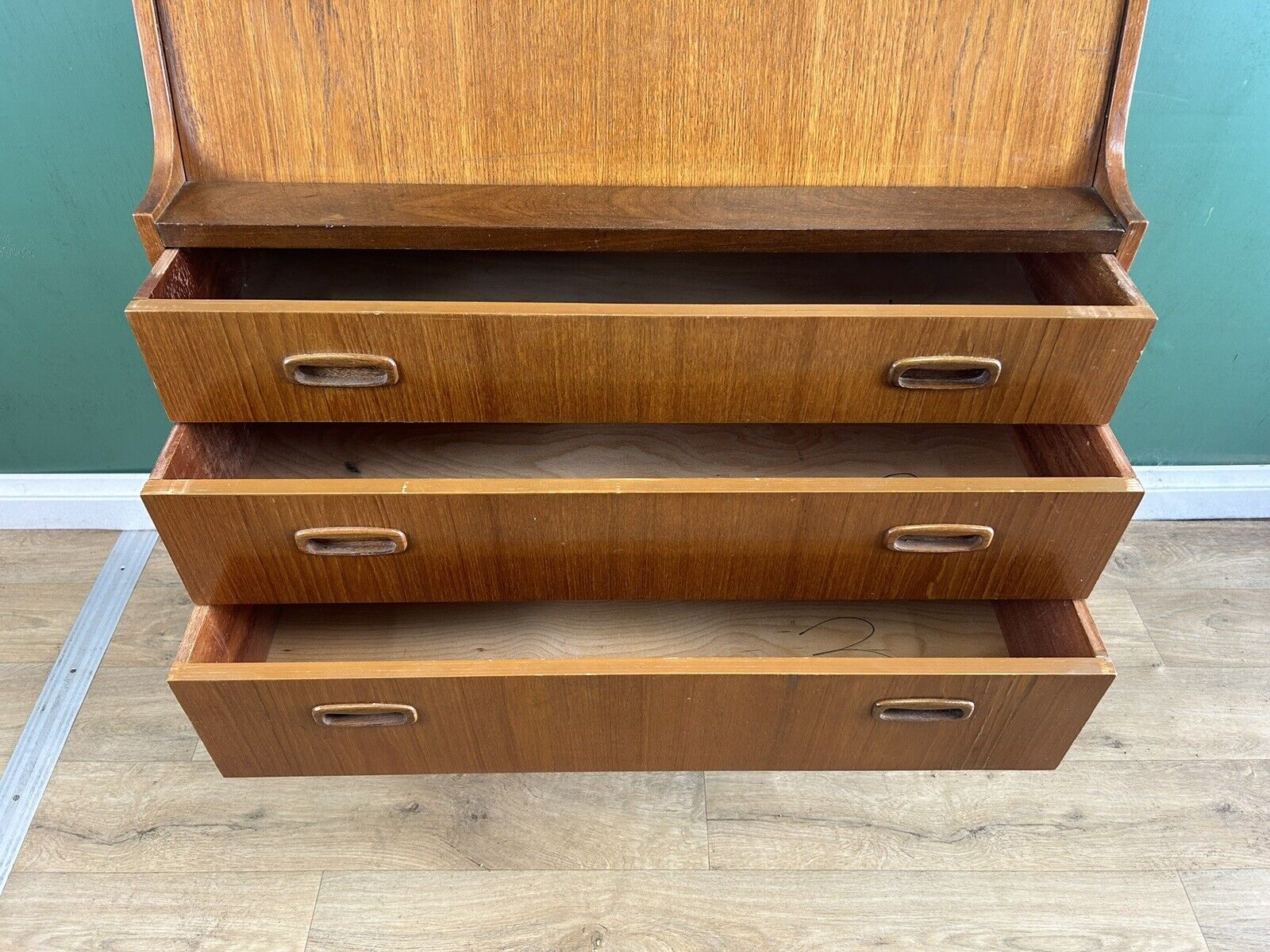 Retro Vintage Mid Century Danish 🇩🇰 Teak Bureau Desk-Courier