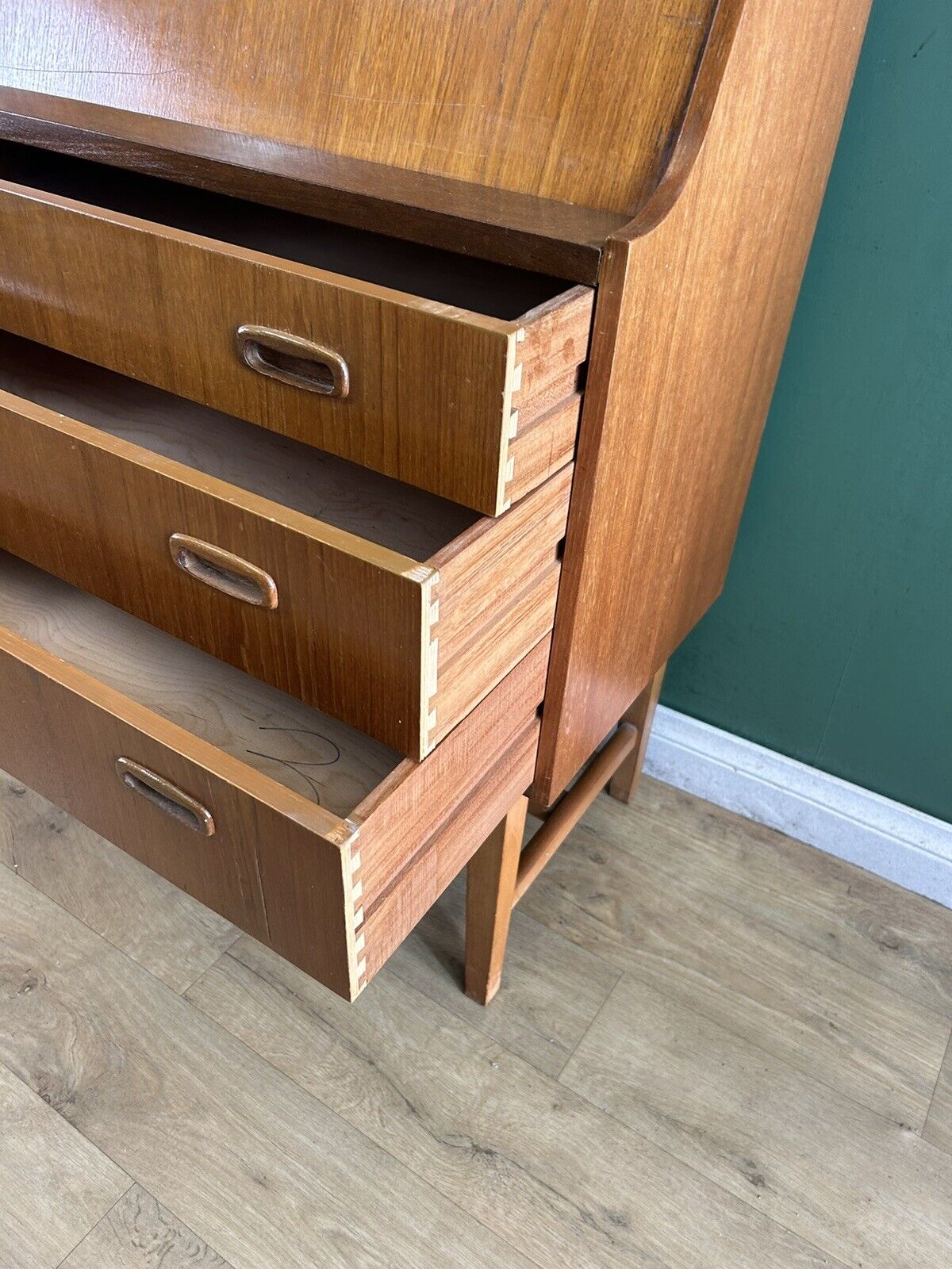 Retro Vintage Mid Century Danish 🇩🇰 Teak Bureau Desk-Courier
