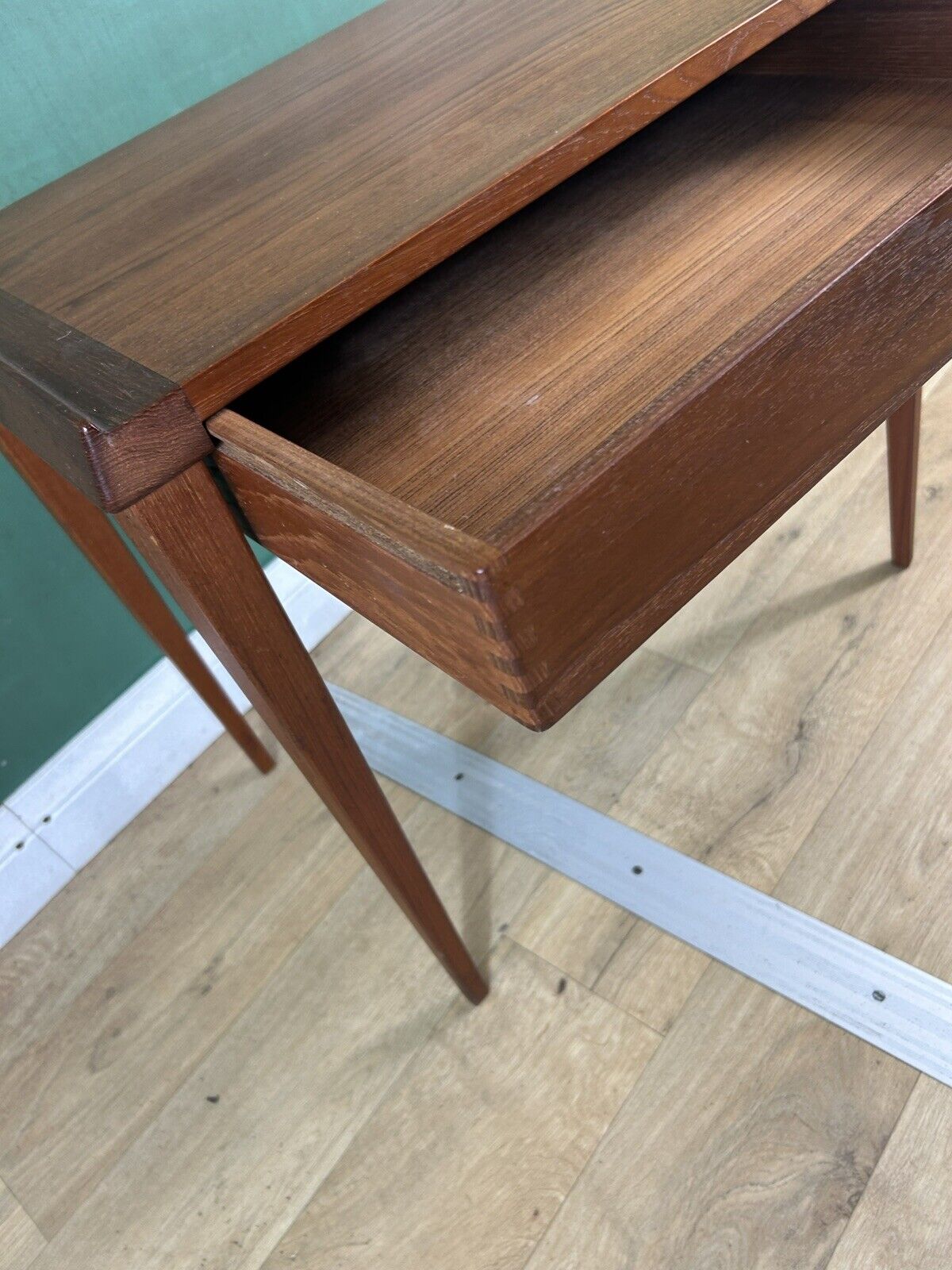 Retro Vintage Mid Century Danish 🇩🇰 Teak Side Console Table By KT-Courier