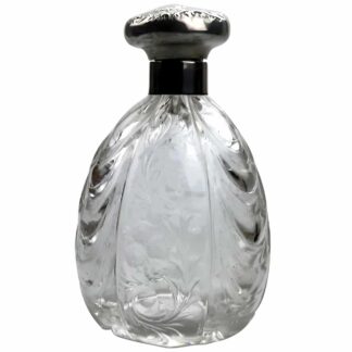 A very rare William Comyns antique English solid silver & rock crystal Scent Bottle C.1902