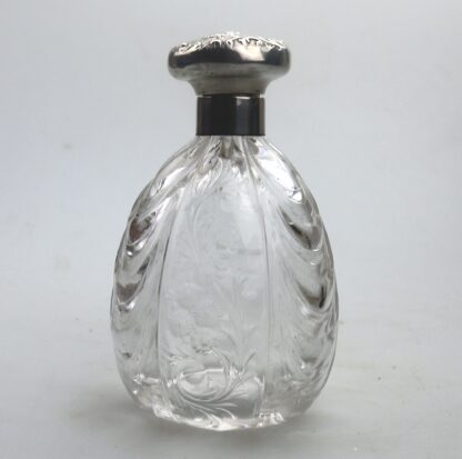 A very rare William Comyns antique English solid silver & rock crystal Scent Bottle C.1902 - Image 2