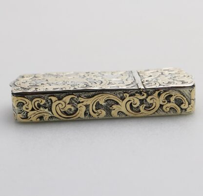 A fine antique double opening novelty solid silver parcel gilt Snuff Box C.19thC - Image 11