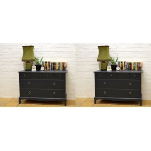 Stag chest of drawers set of 2 Minstrel Custom painted to any colour DELIVERY