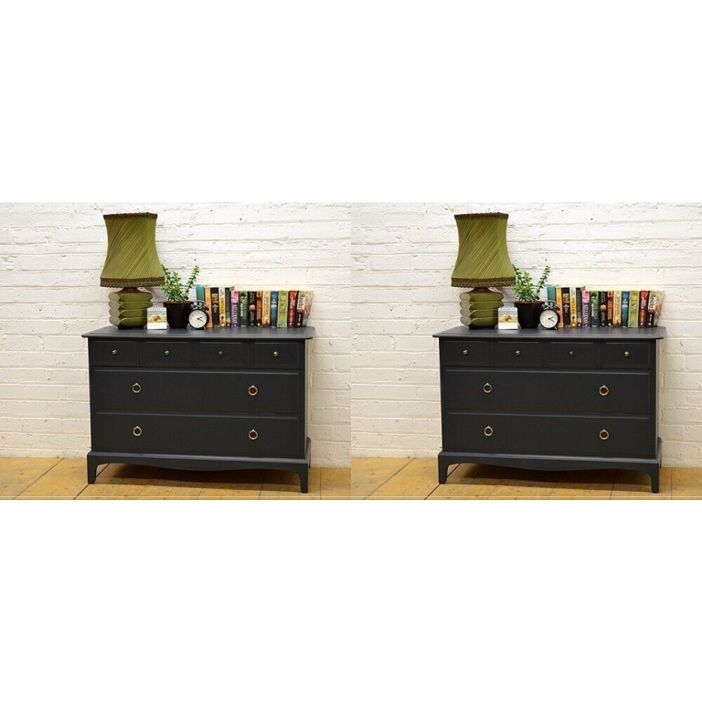 Stag chest of drawers set of 2 Minstrel Custom painted to any colour DELIVERY