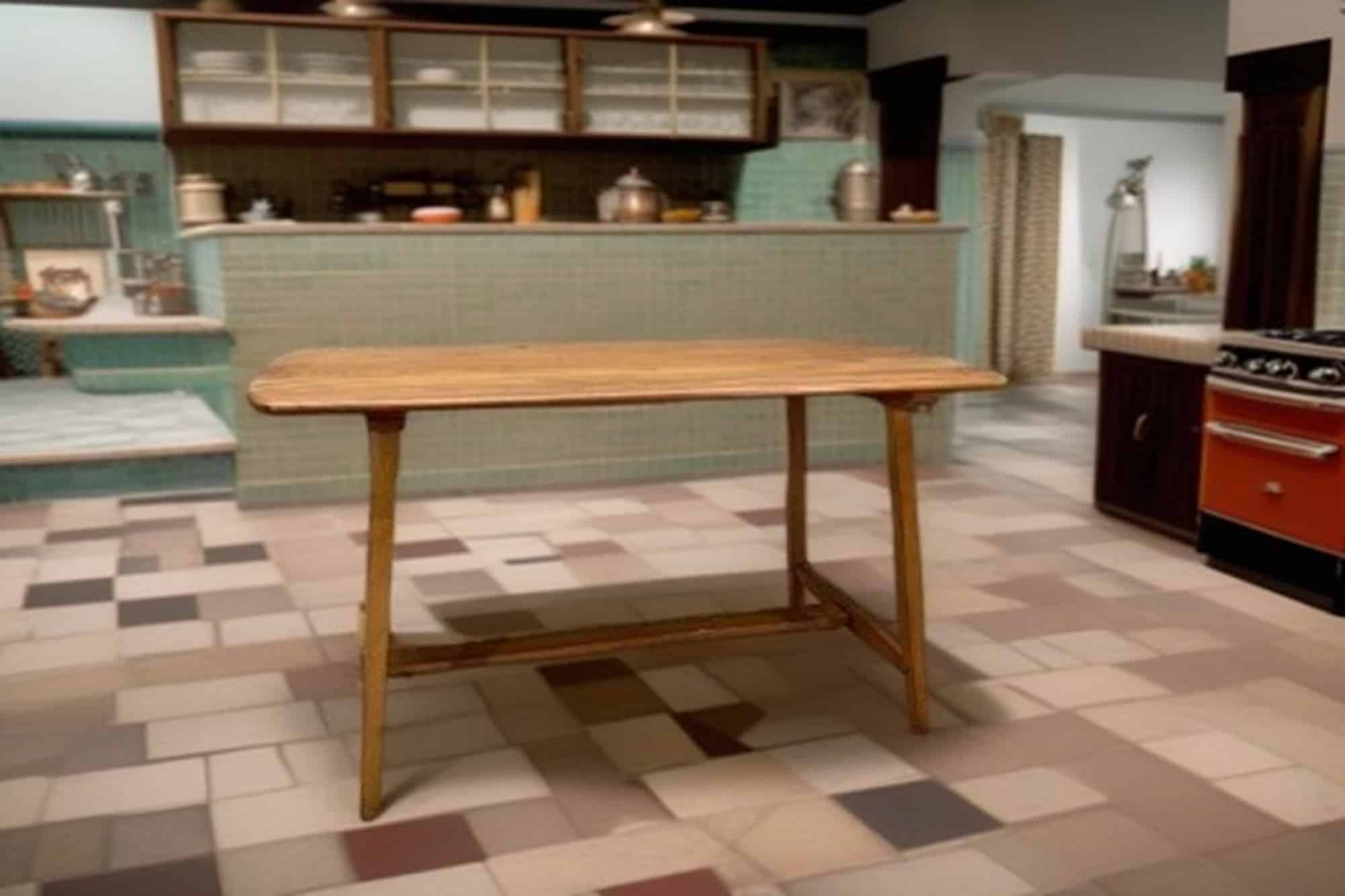 Vintage plank top dining table Model CC 41 by Lucian Ercolani for Ercol