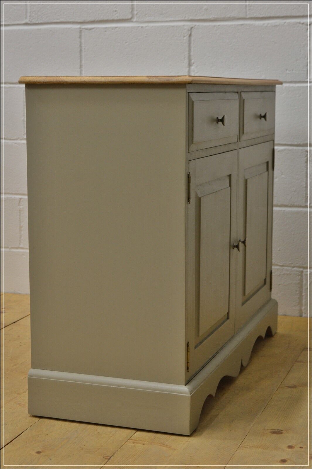 vintage sideboard pine kitchen dresser farmhouse rustic F&B Old White DELIVERY
