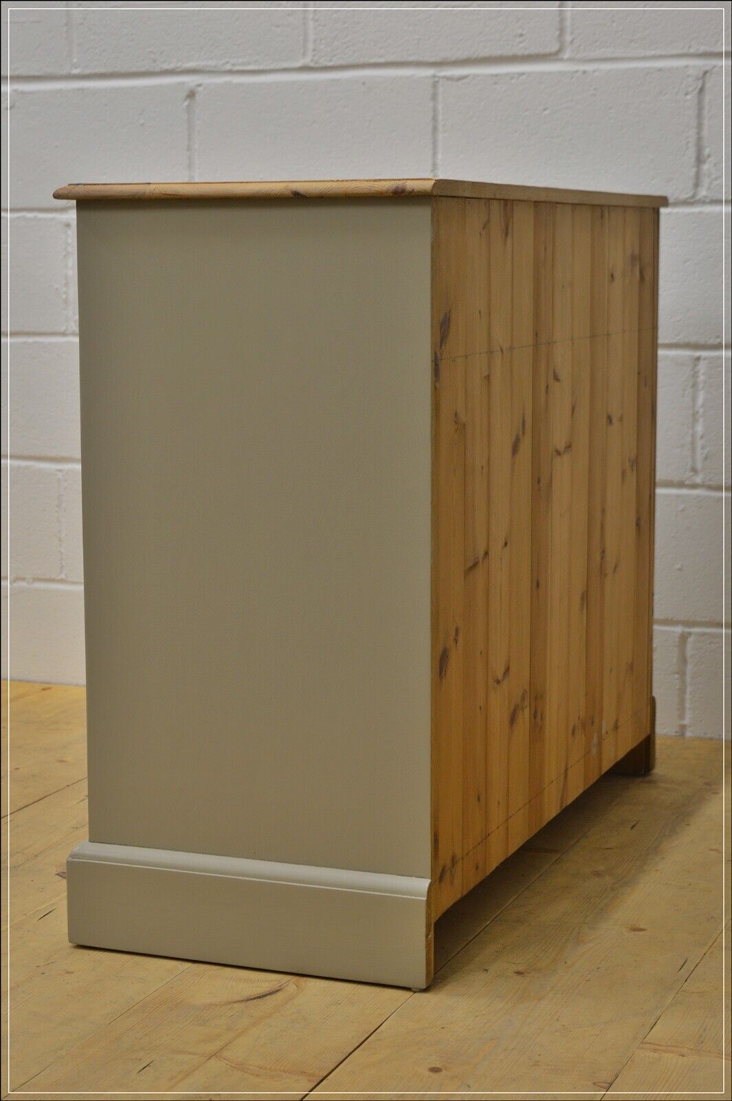 vintage sideboard pine kitchen dresser farmhouse rustic F&B Old White DELIVERY