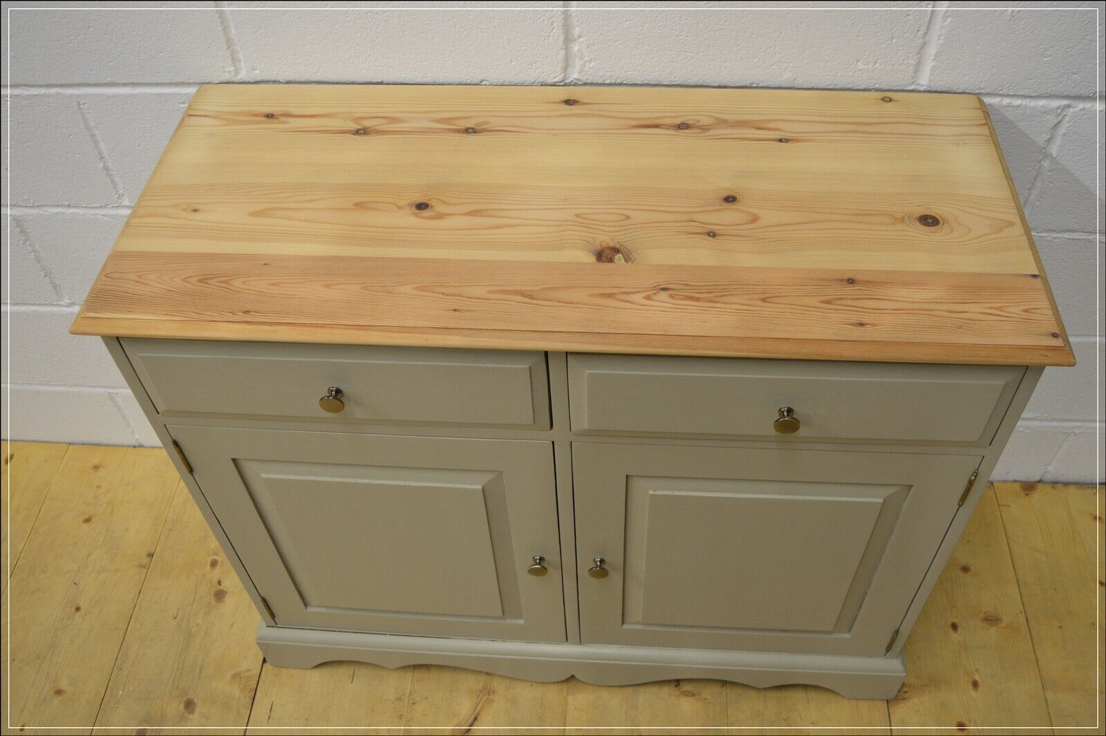 vintage sideboard pine kitchen dresser farmhouse rustic F&B Old White DELIVERY