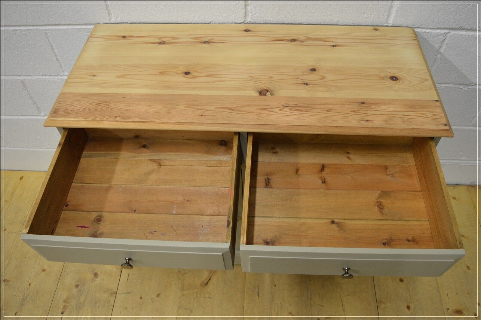 vintage sideboard pine kitchen dresser farmhouse rustic F&B Old White DELIVERY
