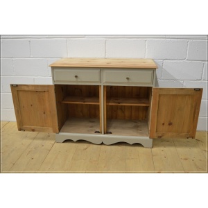 vintage sideboard pine kitchen dresser farmhouse rustic F&B Old White DELIVERY