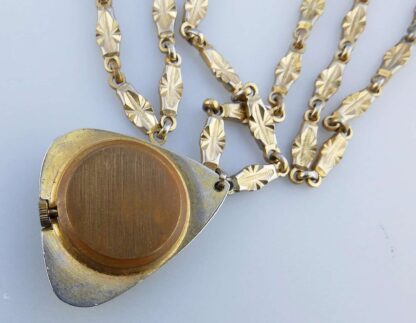 A mid-century mechanical Waldman 17 Jewel Swiss Pendant Watch on Chain C.1960's - Image 5
