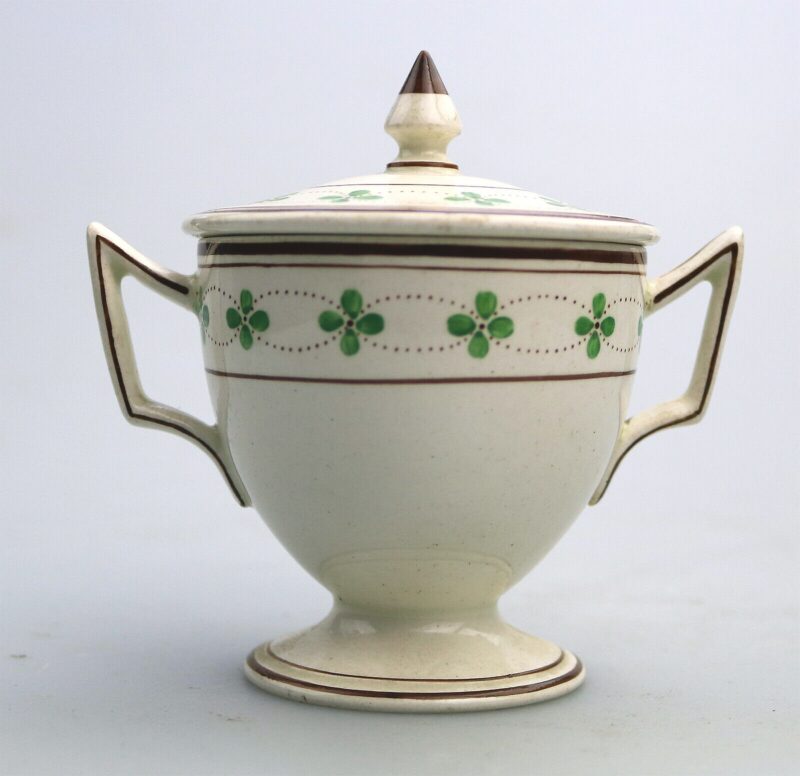 A rare antique Alfred Powell Wedgwood Creamware English pottery Loving Cup C.1905