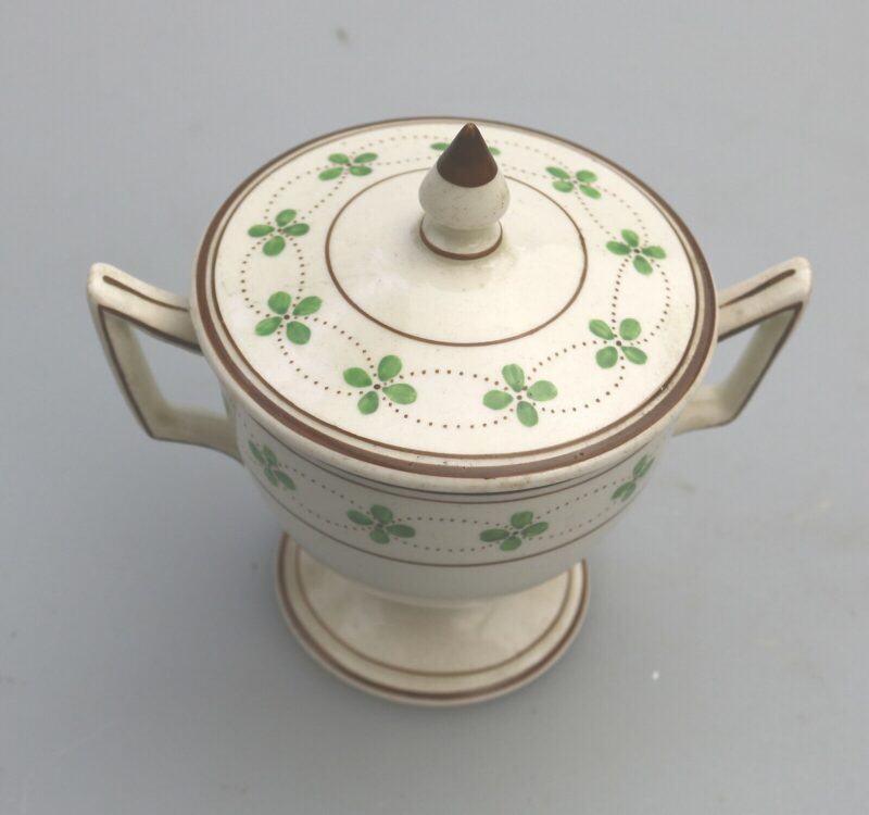 A rare antique Alfred Powell Wedgwood Creamware English pottery Loving Cup C.1905