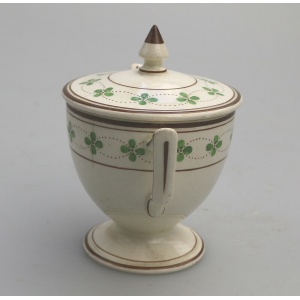 A rare antique Alfred Powell Wedgwood Creamware English pottery Loving Cup C.1905