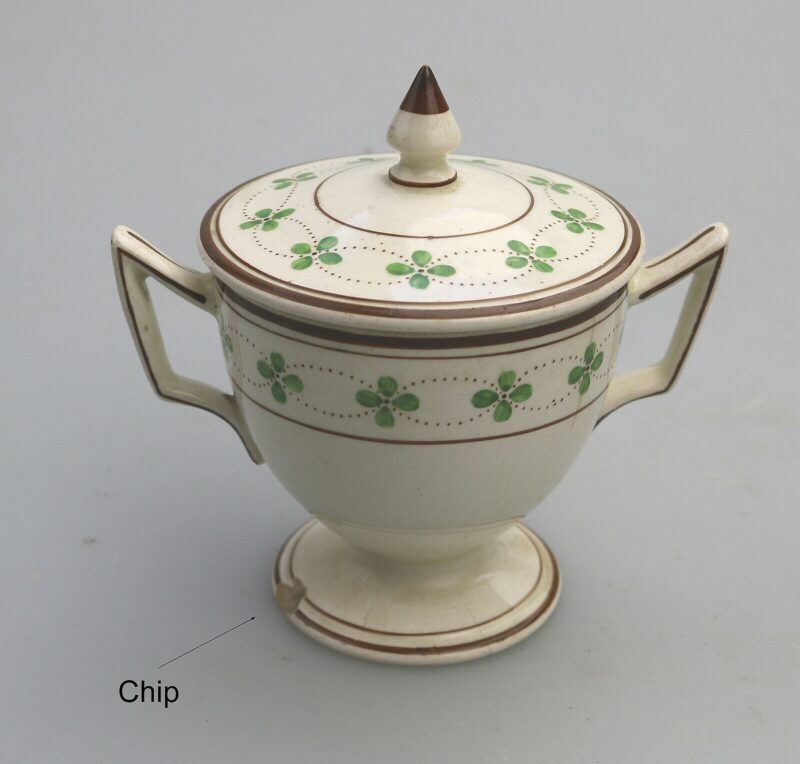 A rare antique Alfred Powell Wedgwood Creamware English pottery Loving Cup C.1905