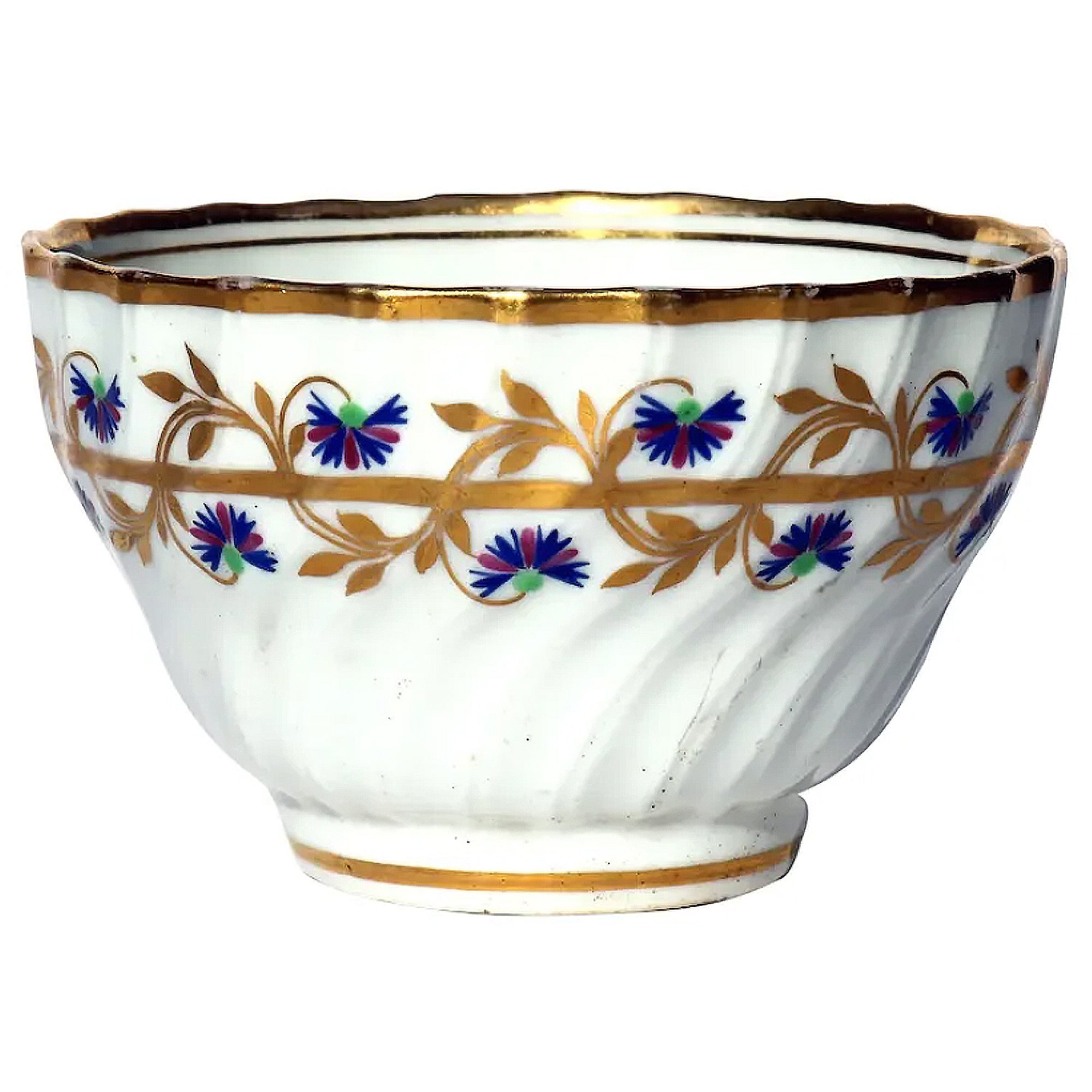 Antique Georgian English Chamberlains Worcester porcelain Tea Bowl No.300 C.18thC