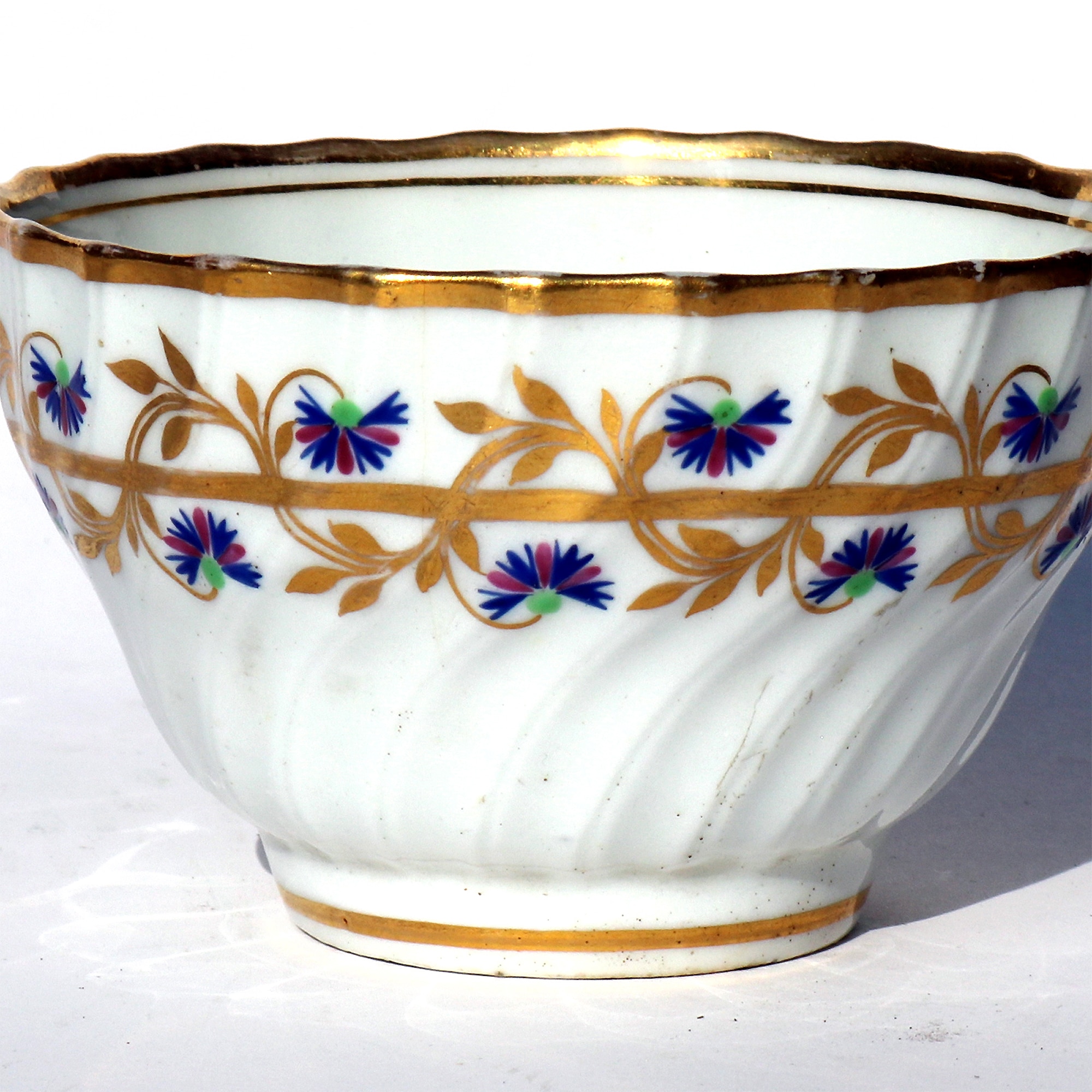 Antique Georgian English Chamberlains Worcester porcelain Tea Bowl No.300 C.18thC
