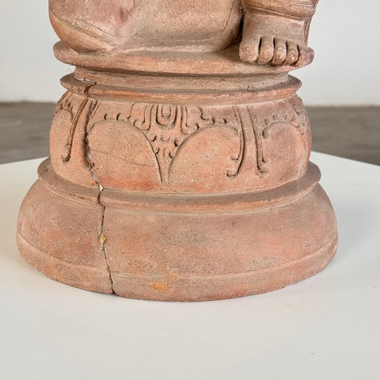 15th Century Majapahit Terracotta Handmaiden Figure (Fertile Woman with Child)