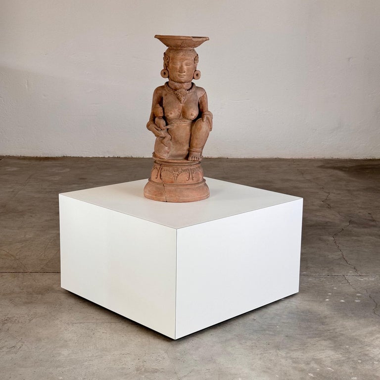 15th Century Majapahit Terracotta Handmaiden Figure (Fertile Woman with Child)