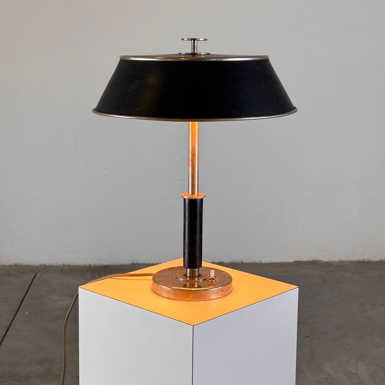 1930s Art Decò / Swedish Grace Table Lamp by Erik Tidstrand for NK