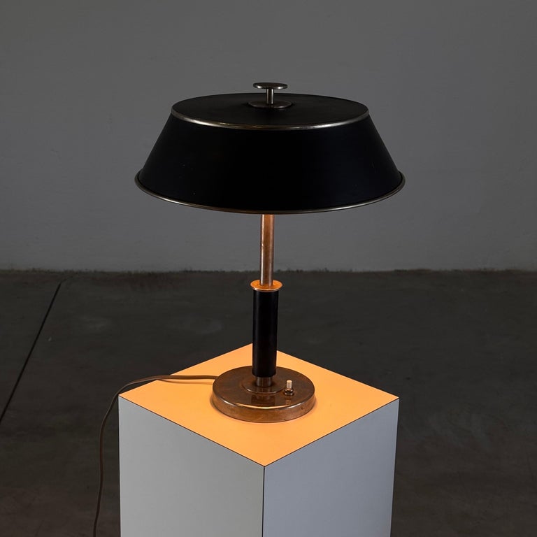 1930s Art Decò / Swedish Grace Table Lamp by Erik Tidstrand for NK