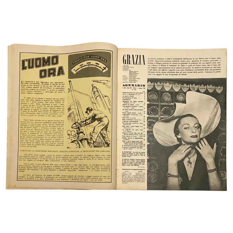 1949 GRAZIA Magazine Italy Edition