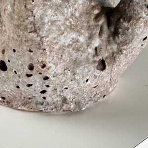 1950s Brutalist Ceramic Jug by C.A.S. Vietri – Gray and Earth Tone Glaze