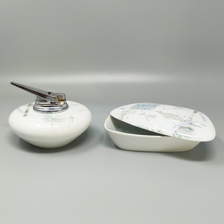 1960s Stunning Smoking Set in Ceramic by Rosenthal. Made in Germany - Image 3