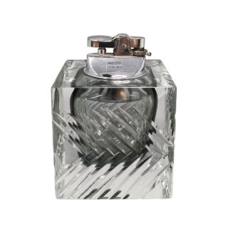 1960s Stunning Grey Table Lighter in Murano Sommerso Glass By Flavio Poli for Seguso