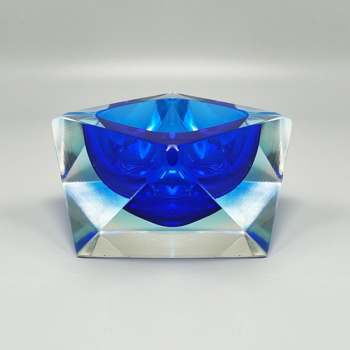 1960s Blue Ashtray or Vide Poche By Flavio Poli for Seguso