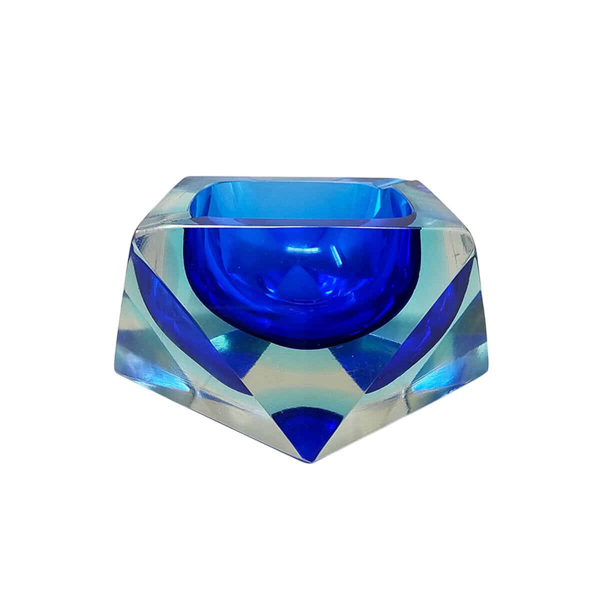 1960s Blue Ashtray or Vide Poche By Flavio Poli for Seguso